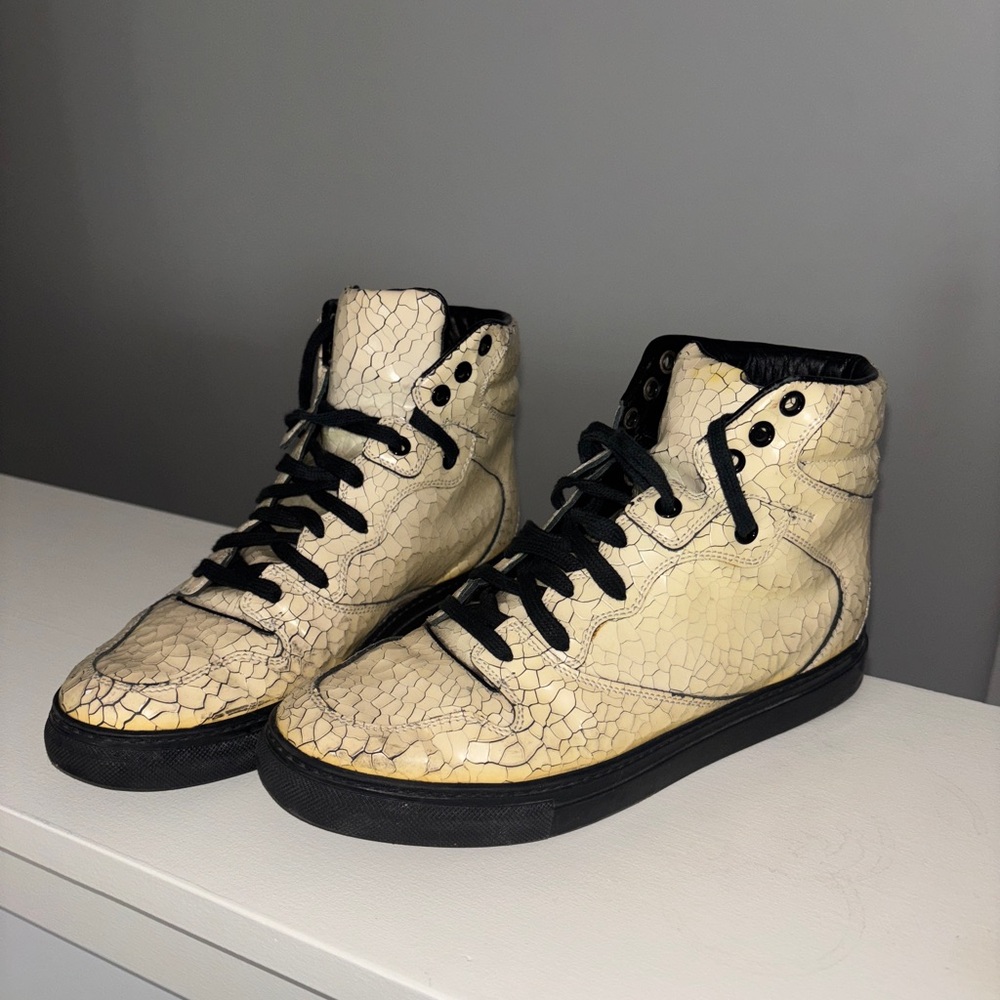 Balenciaga Craquele High Top Sneakers